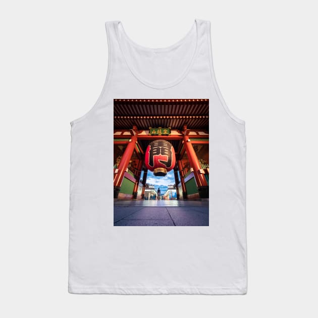 Japanese Temple Lantern Tank Top by LukeDavidPhoto